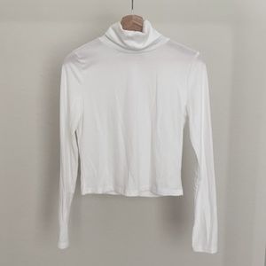 white turtleneck top